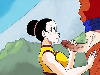 Dragon Ball Pornography Parody: Buxom Chi-chi Bj's Son-in-law Goku's Big Dick And Gets Fucked