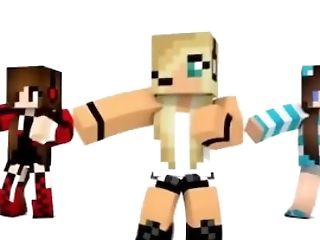 Hot Minecraft Ladies Dance To Pornography Flick Fuck And Jizm At Different Times